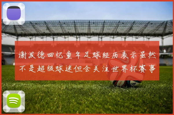 谢泼德回忆童年足球经历表示虽然不是超级球迷但会关注世界杯赛事